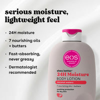 eos Shea Better Body Lotion- Vanilla Cashmere, 24-Hour Moisture, 16 fl oz