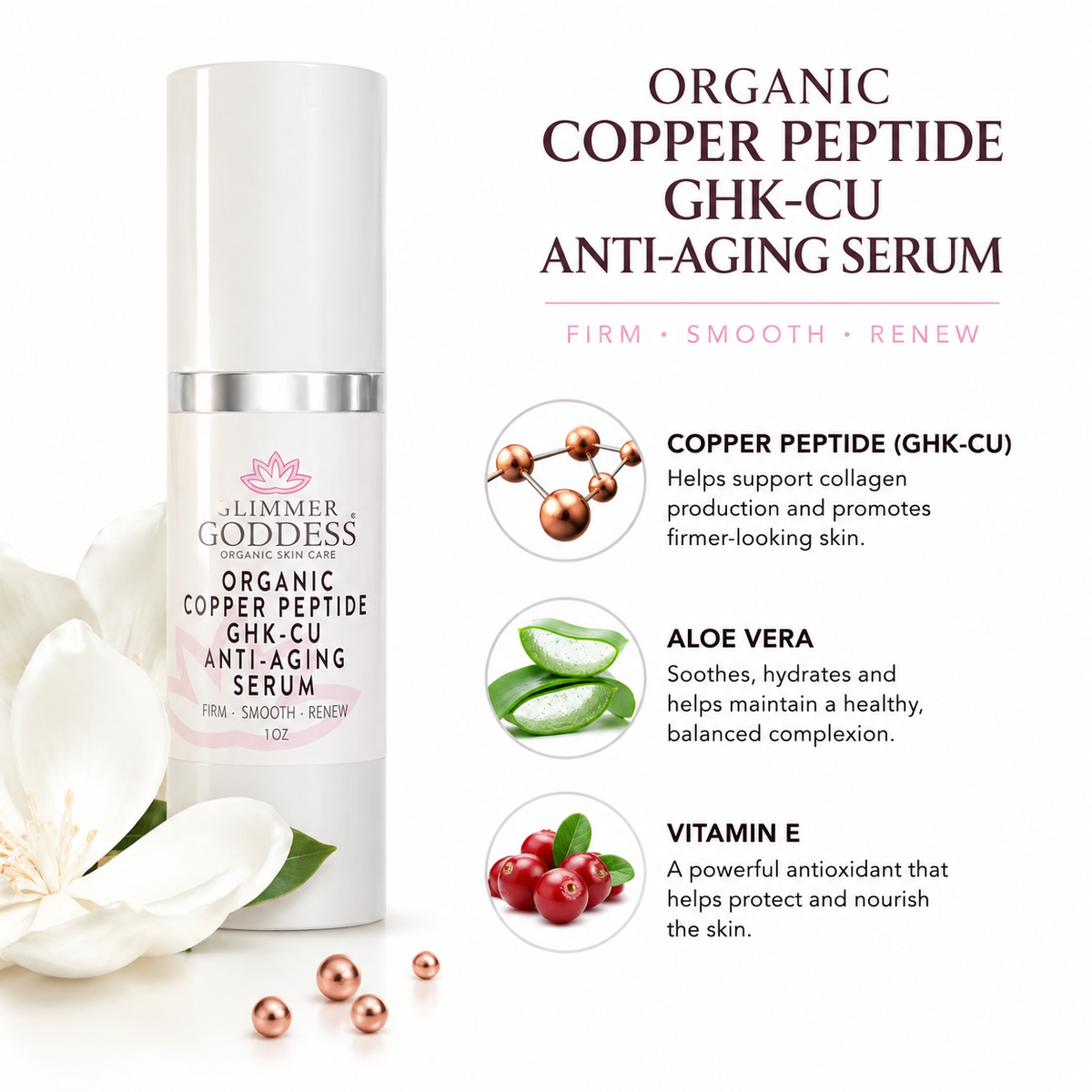 Copper Peptide (GHK-Cu) Firming Serum