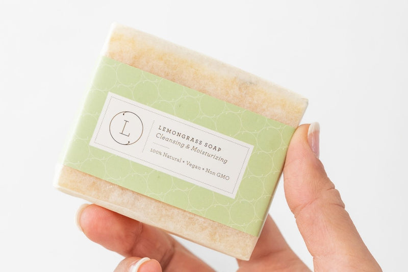 Lemongrass Handmade Soap Bars – Natural Vegan Set of 2