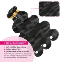 Body Wave Human Hair Bundles – 30/40 Inch Brazilian Remy Virgin