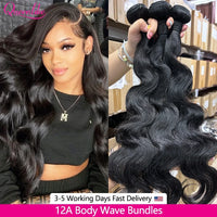 Body Wave Human Hair Bundles – 12A Brazilian Virgin