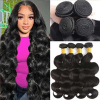 Body Wave Human Hair Bundles – 30/40 Inch Brazilian Remy Virgin