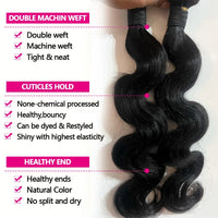 Body Wave Human Hair Bundles – 12A Brazilian Virgin