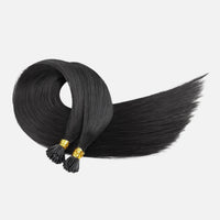 I-Tip Hair Extensions – Natural Black (1B)