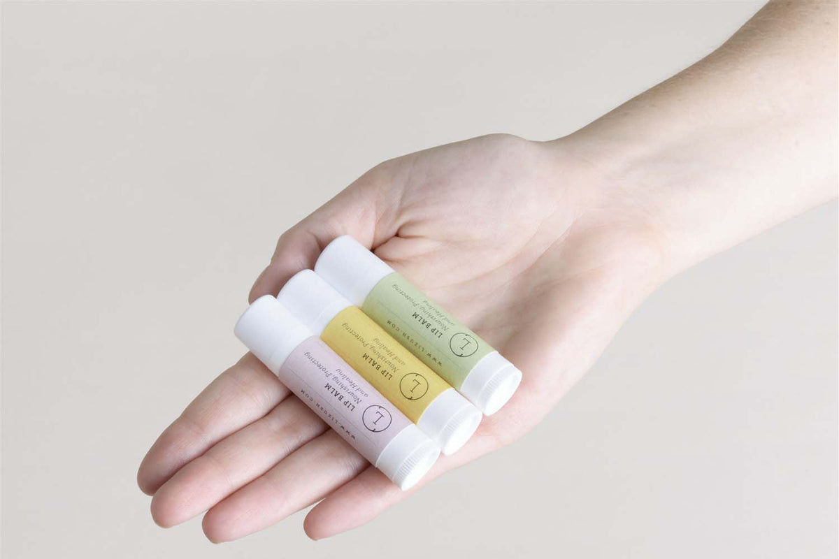 Natural Unscented Lip Balm Set