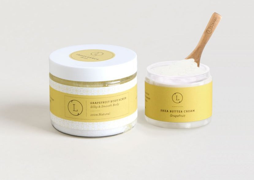 Grapefruit Shea Butter & Body Scrub Gift Set-0